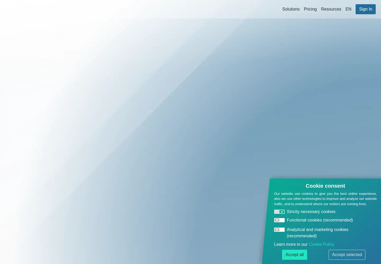 Captured homepage of aximmetry.com in the current scan