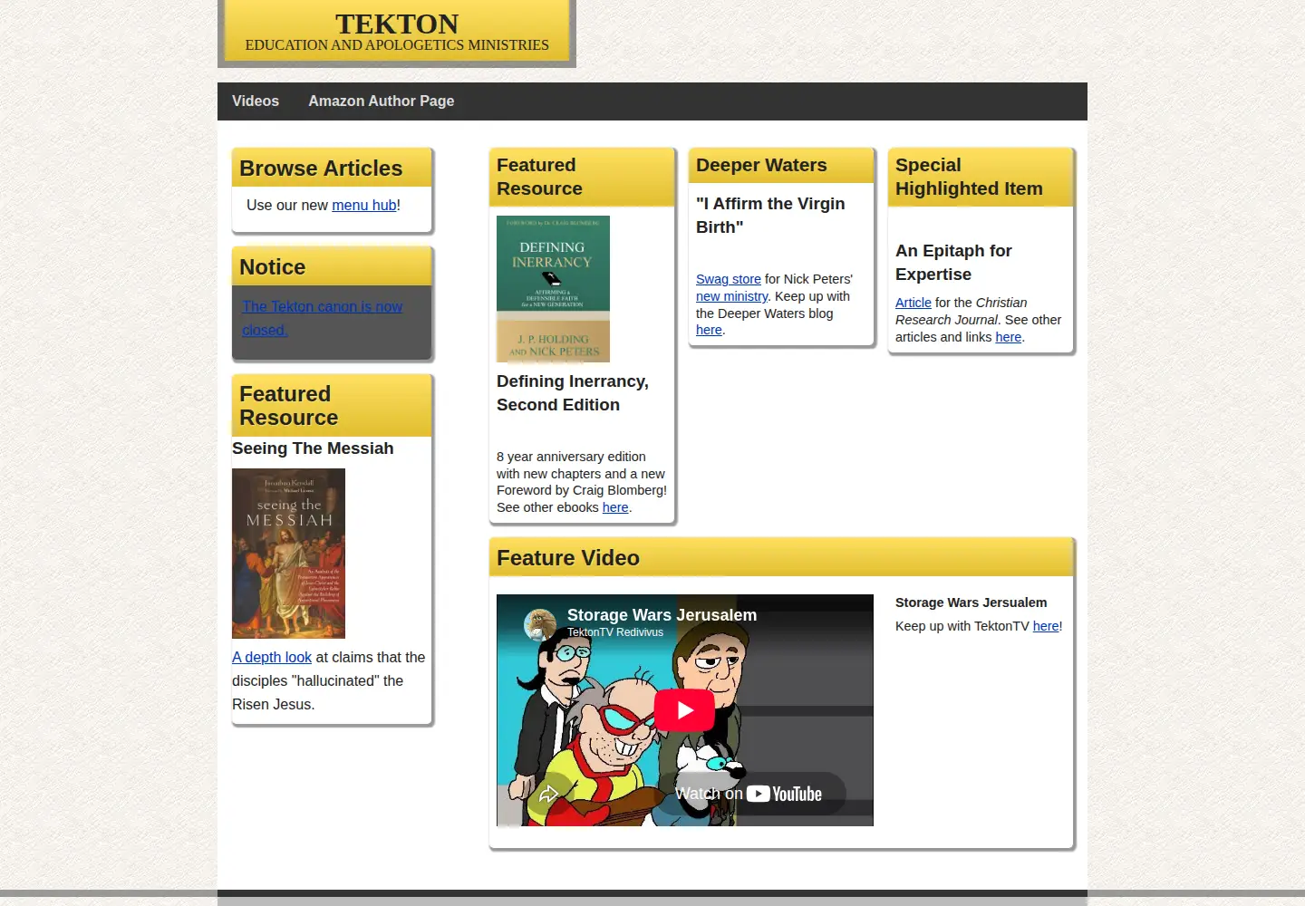 Screenshot of tektonics.org