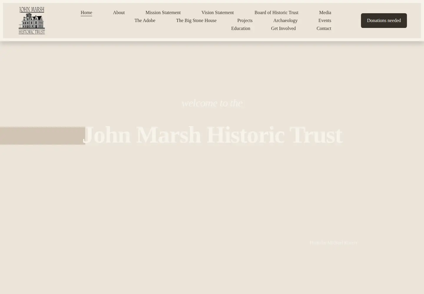 Screenshot of johnmarshhouse.com