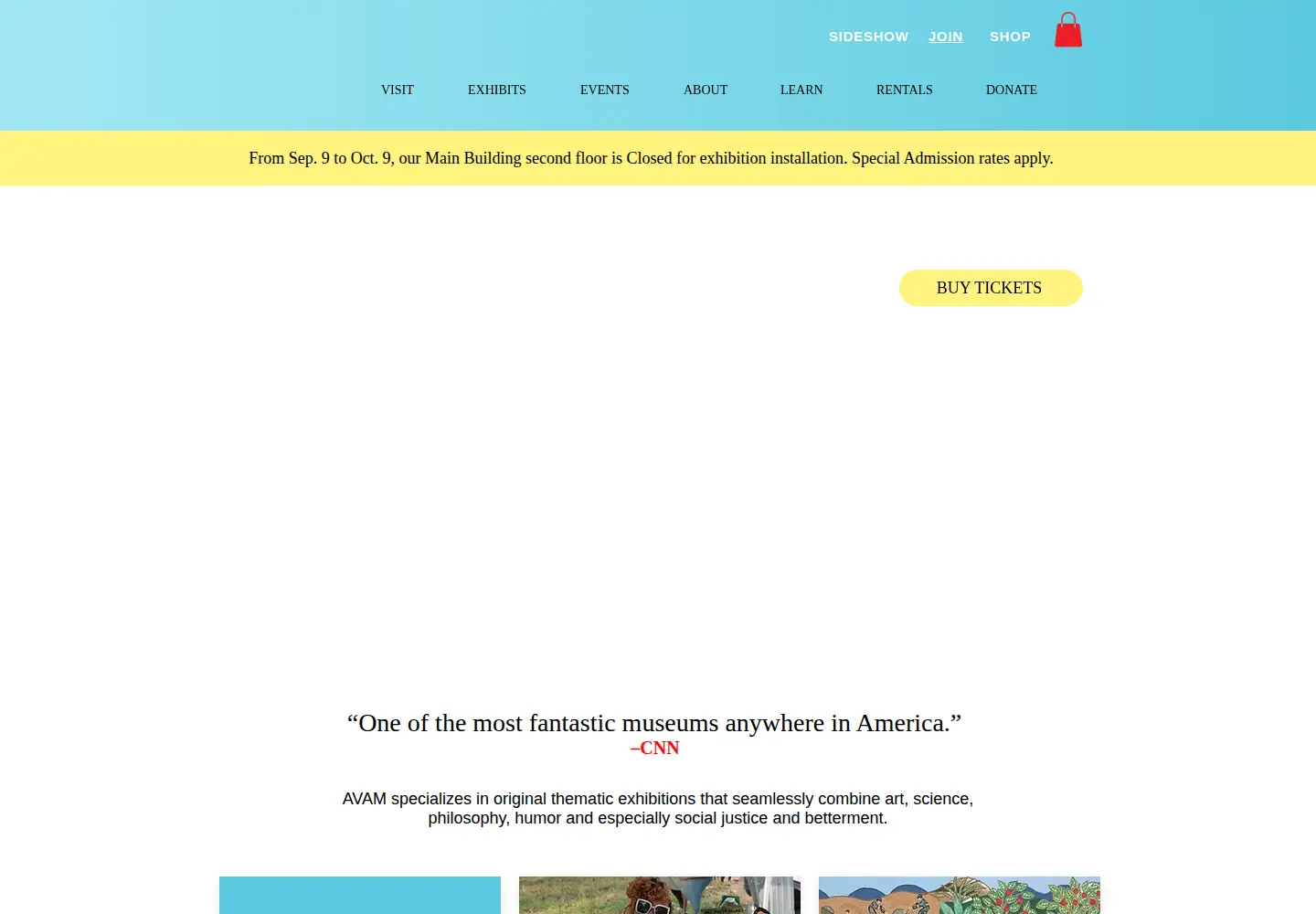 Screenshot of avam.org