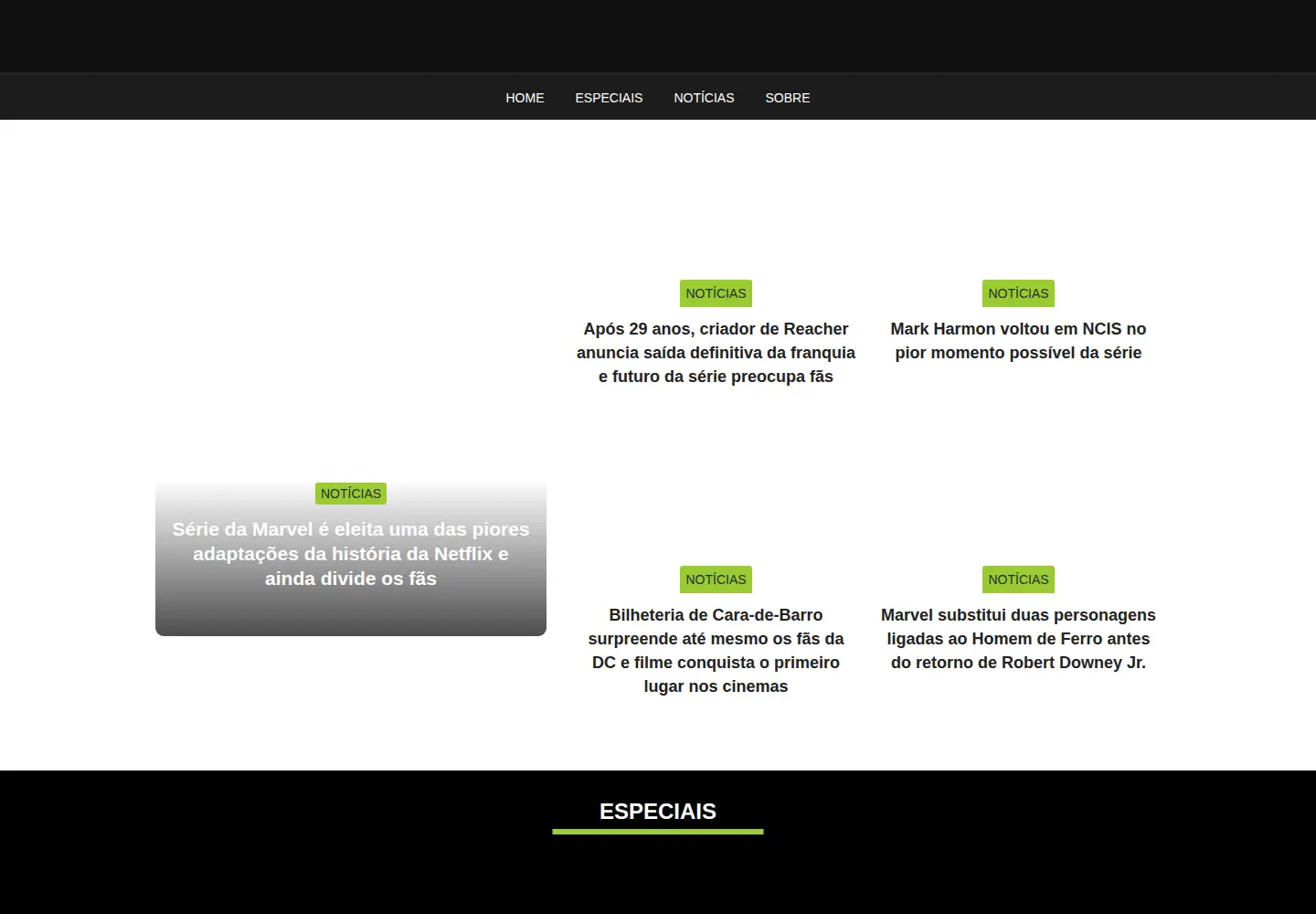 Screenshot of mixdeseries.com.br