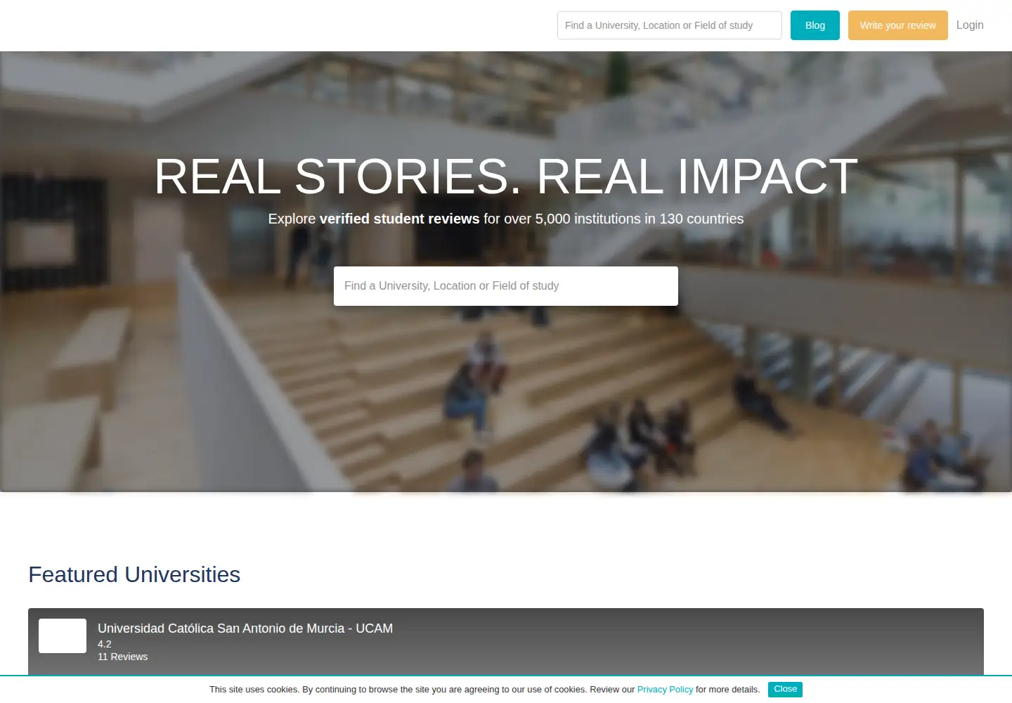 Captured homepage of eduopinions.com in the current scan