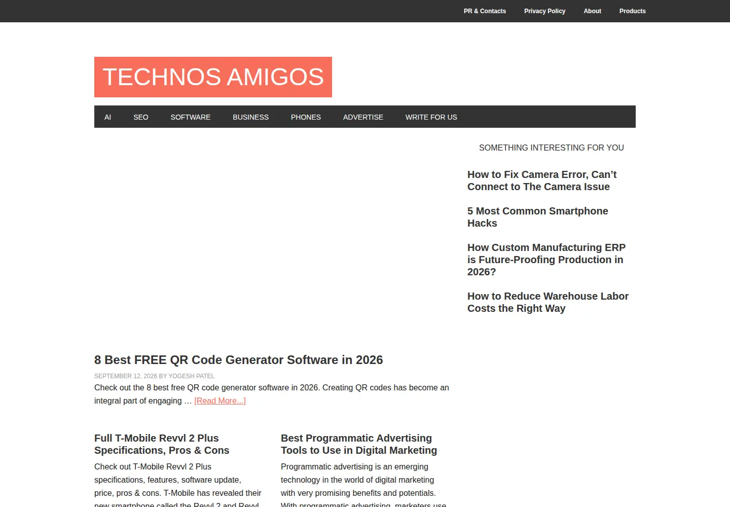 Screenshot of technosamigos.com