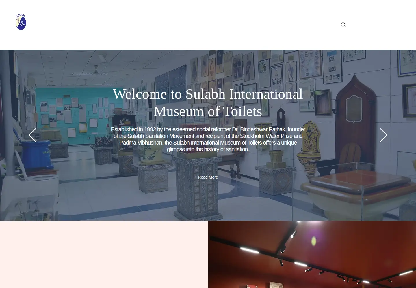 Screenshot of sulabhtoiletmuseum.org