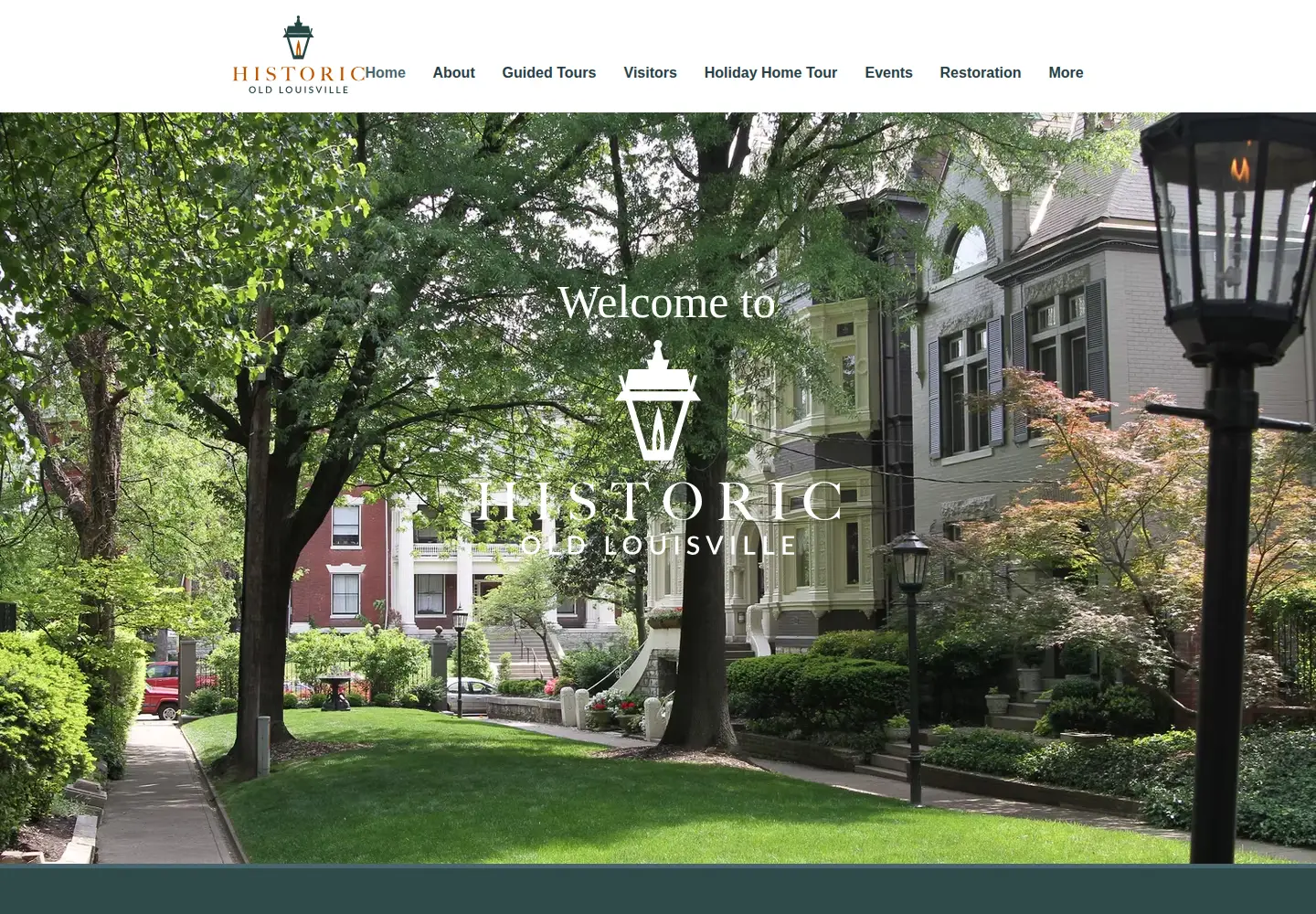 Captured homepage of oldlouisville.org in the current scan