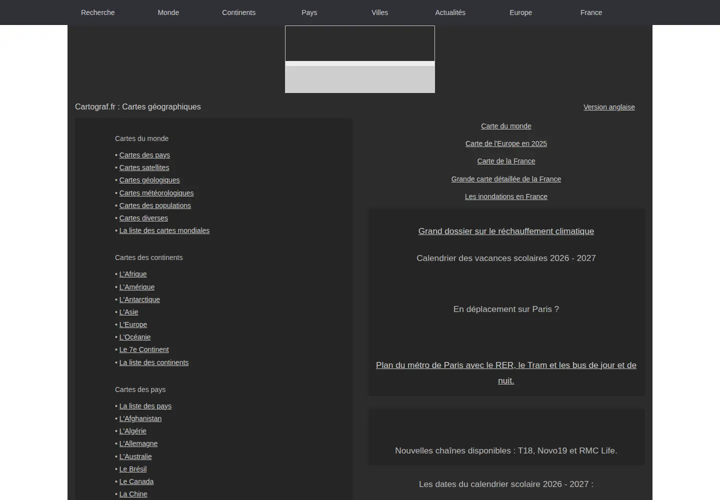 Screenshot of cartograf.fr