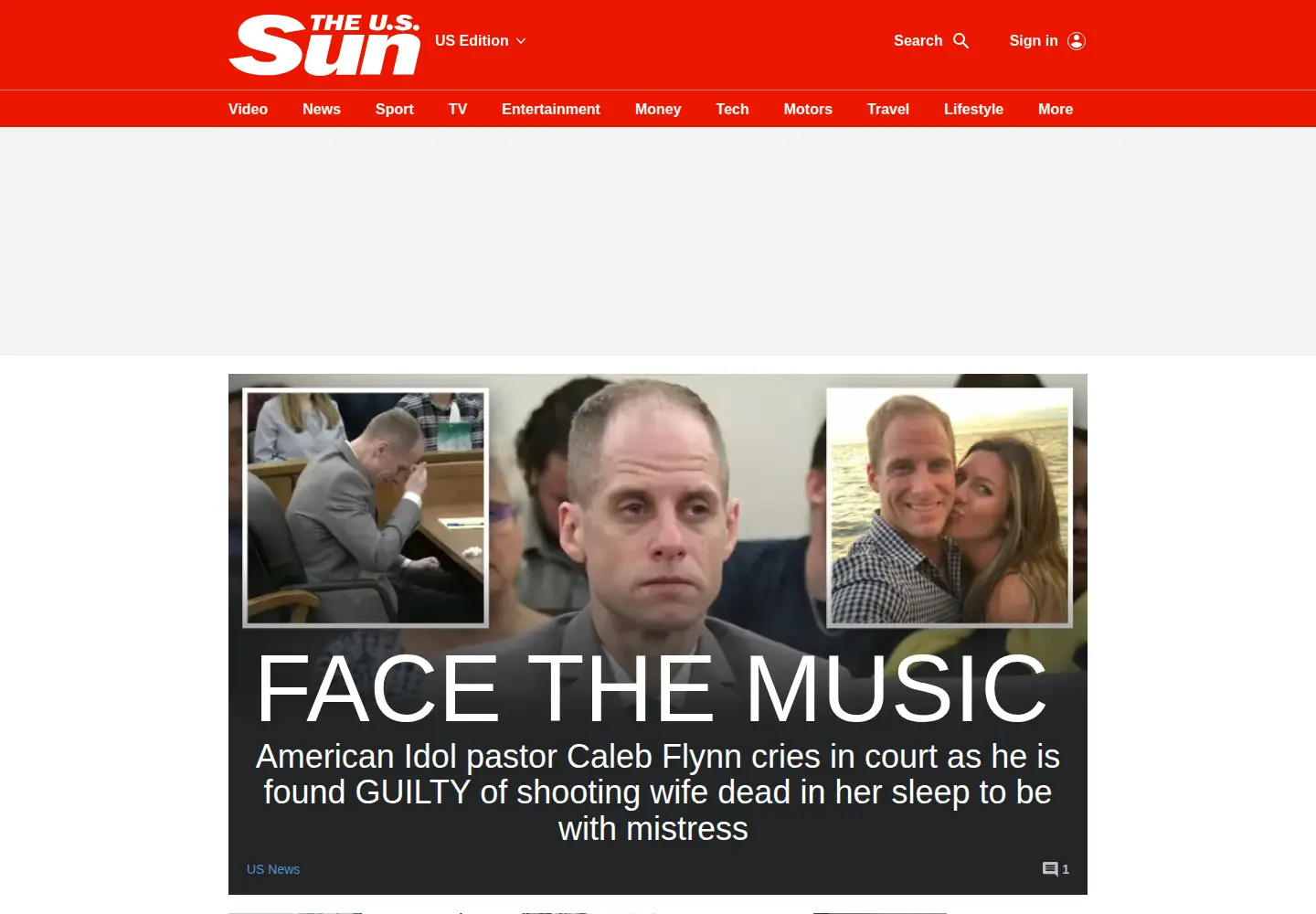 Screenshot of the-sun.com