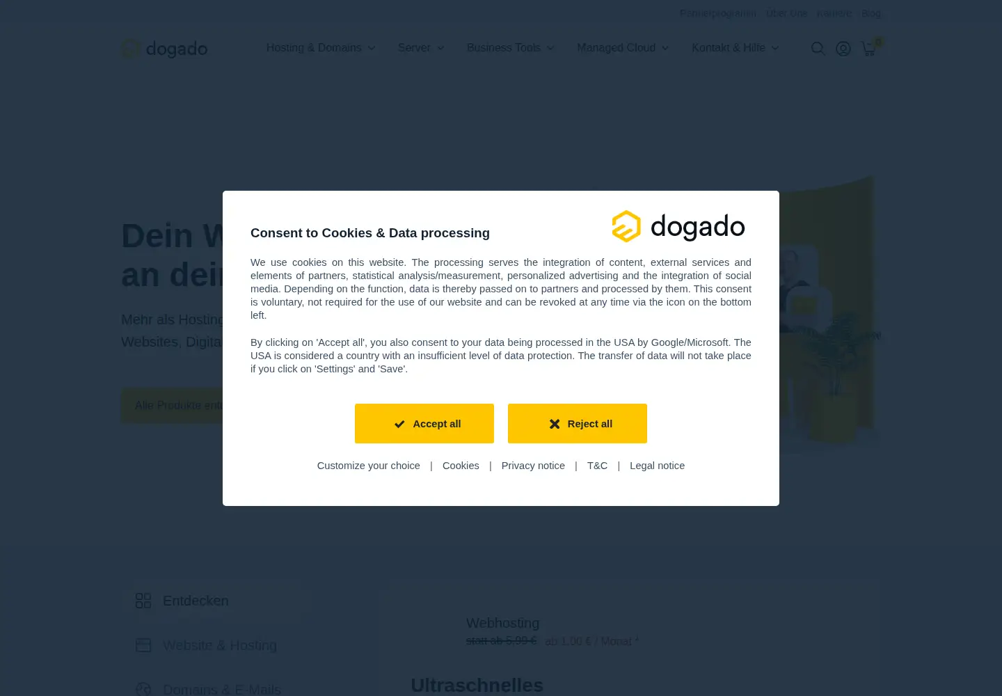 Screenshot of hosting-agency.de