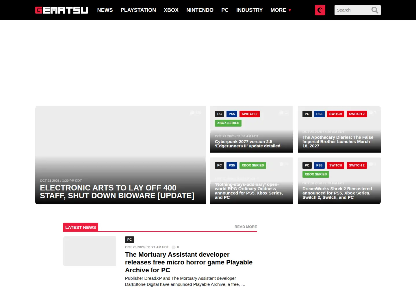 Screenshot of scrawlfx.com