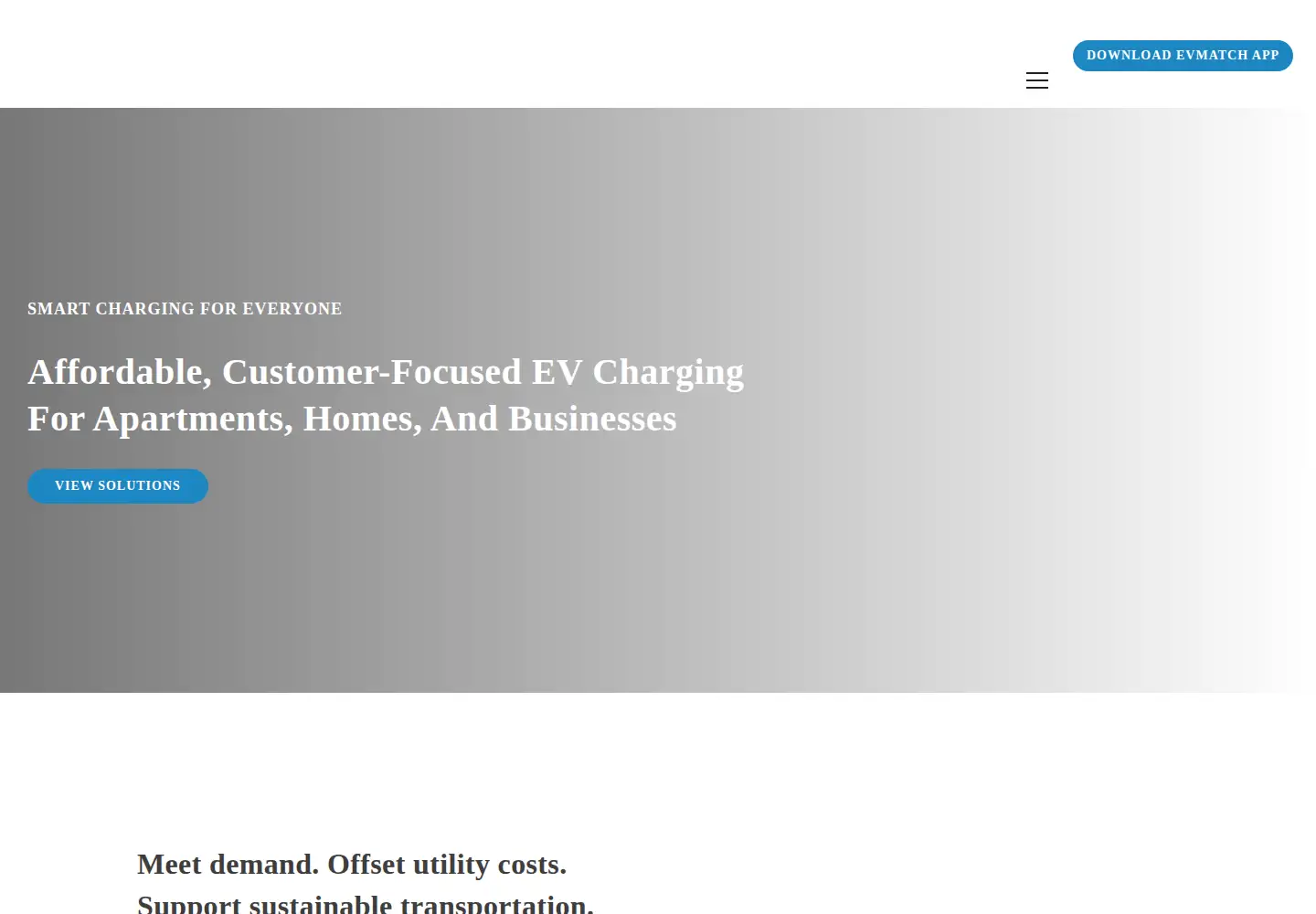 Captured homepage of evmatch.com in the current scan