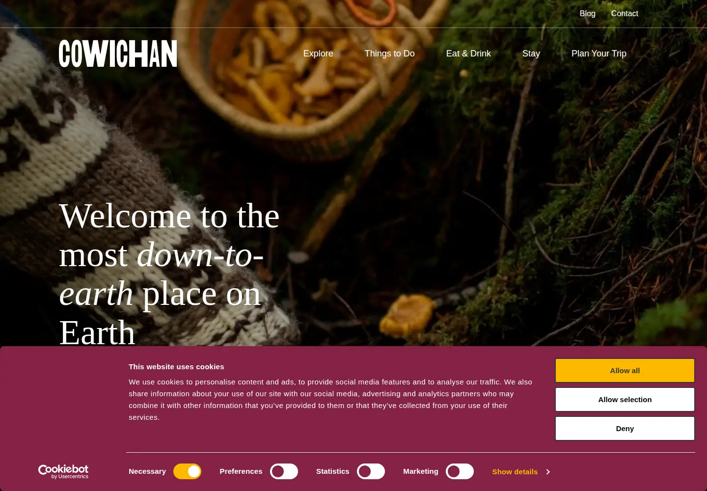 Screenshot of tourismcowichan.com