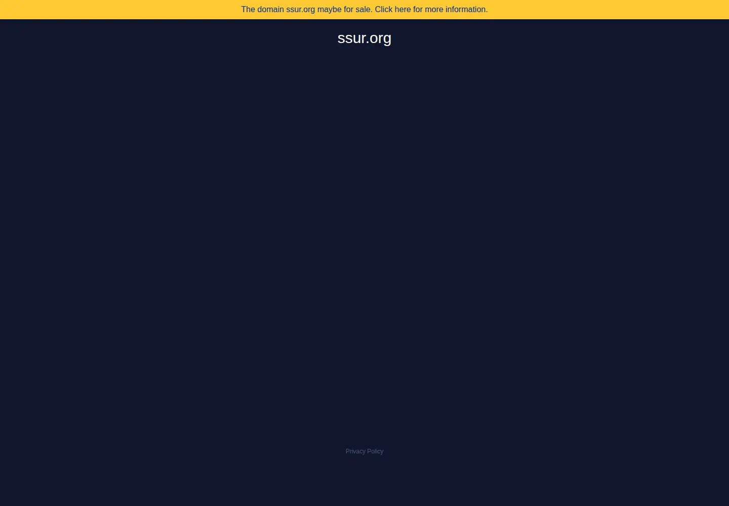 Captured homepage of ssur.org in the current scan