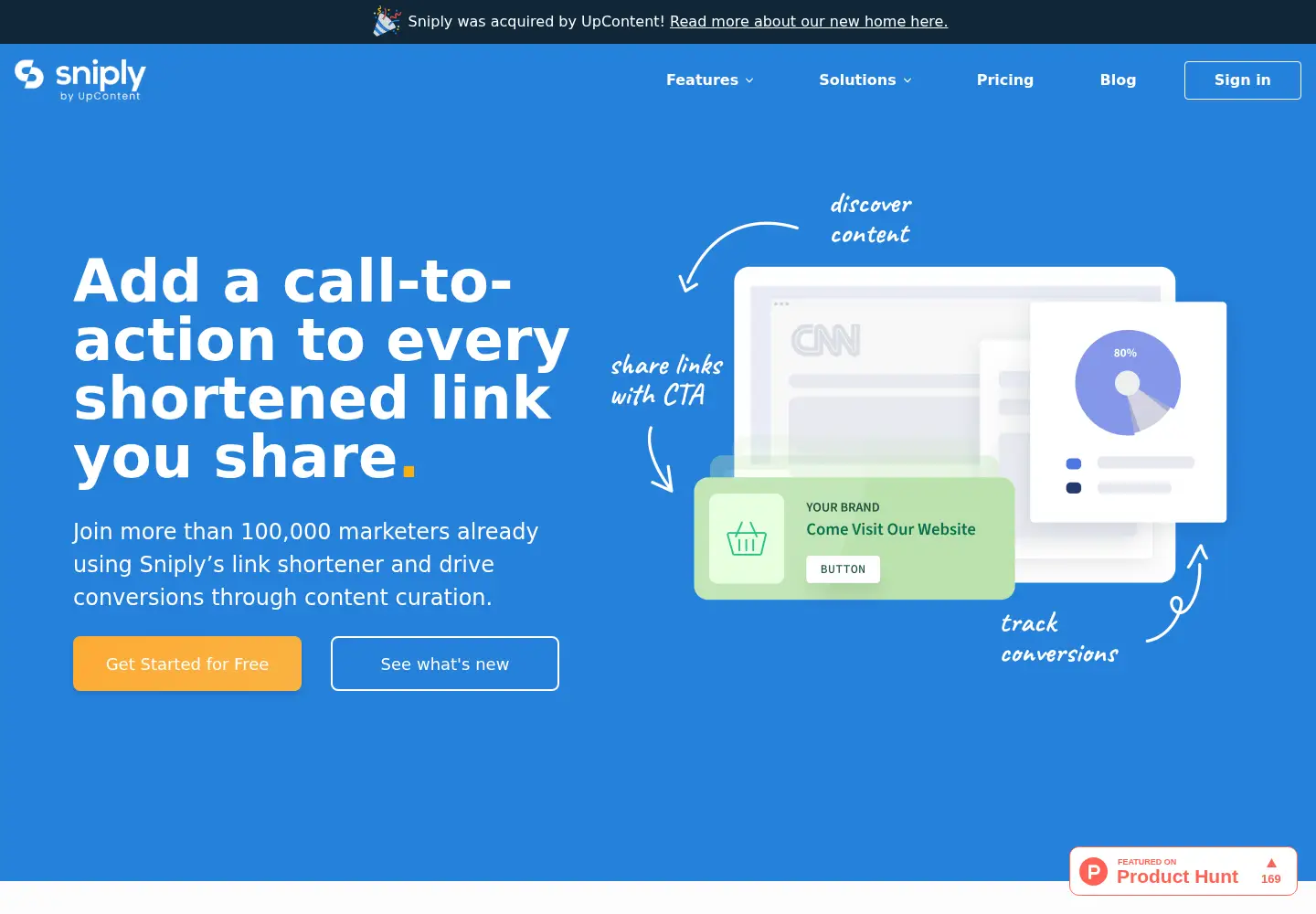 Screenshot of snip.ly