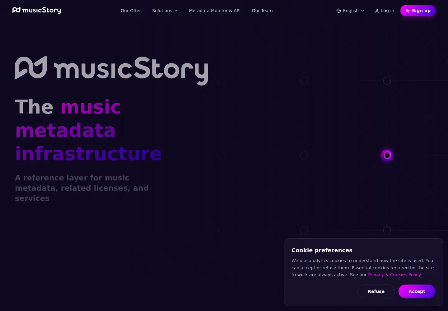 Screenshot of music-story.com