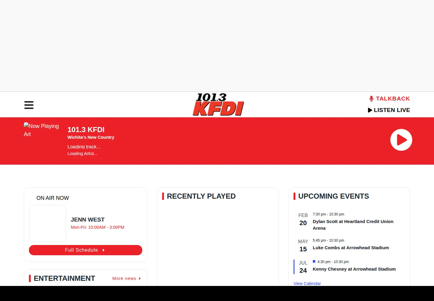 Screenshot of kfdi.com