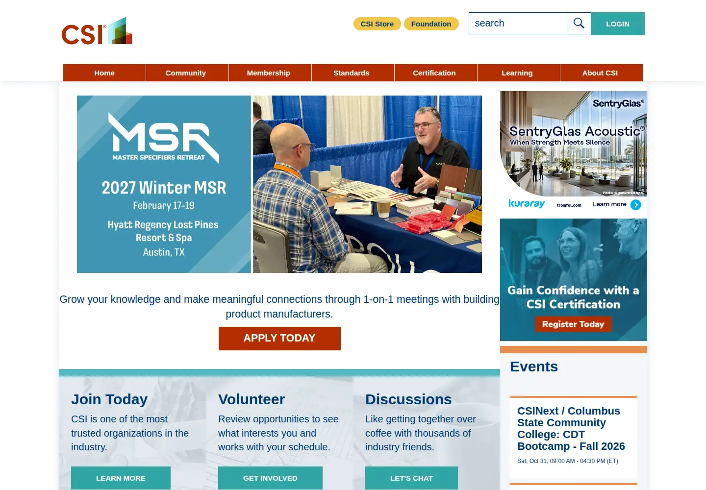 Screenshot of csiresources.org