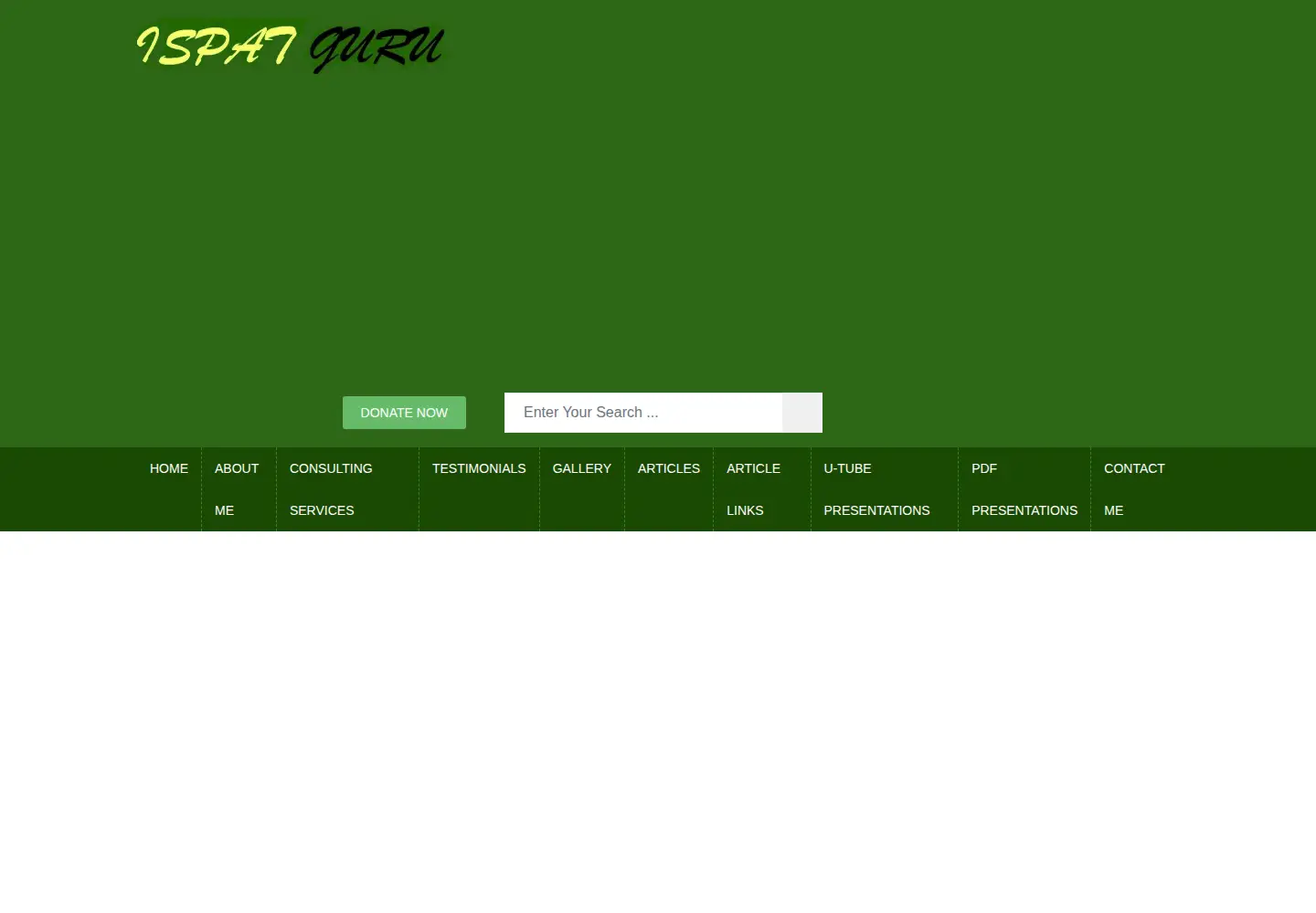 Captured homepage of ispatguru.com in the current scan