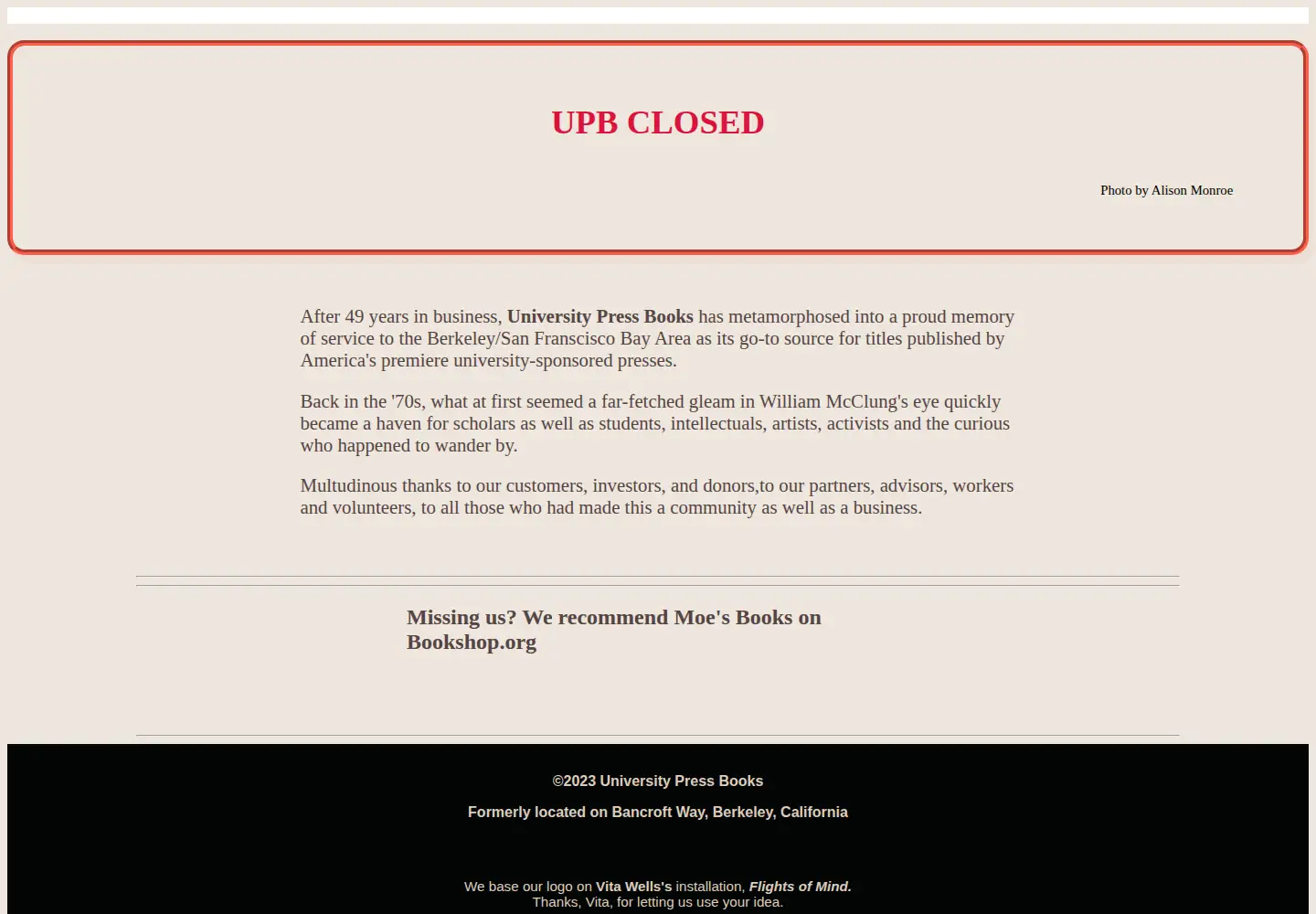 Screenshot of universitypressbooks.com
