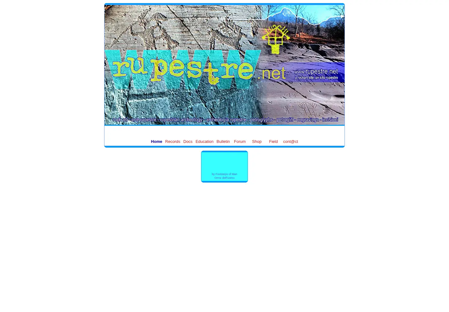 Screenshot of rupestre.net