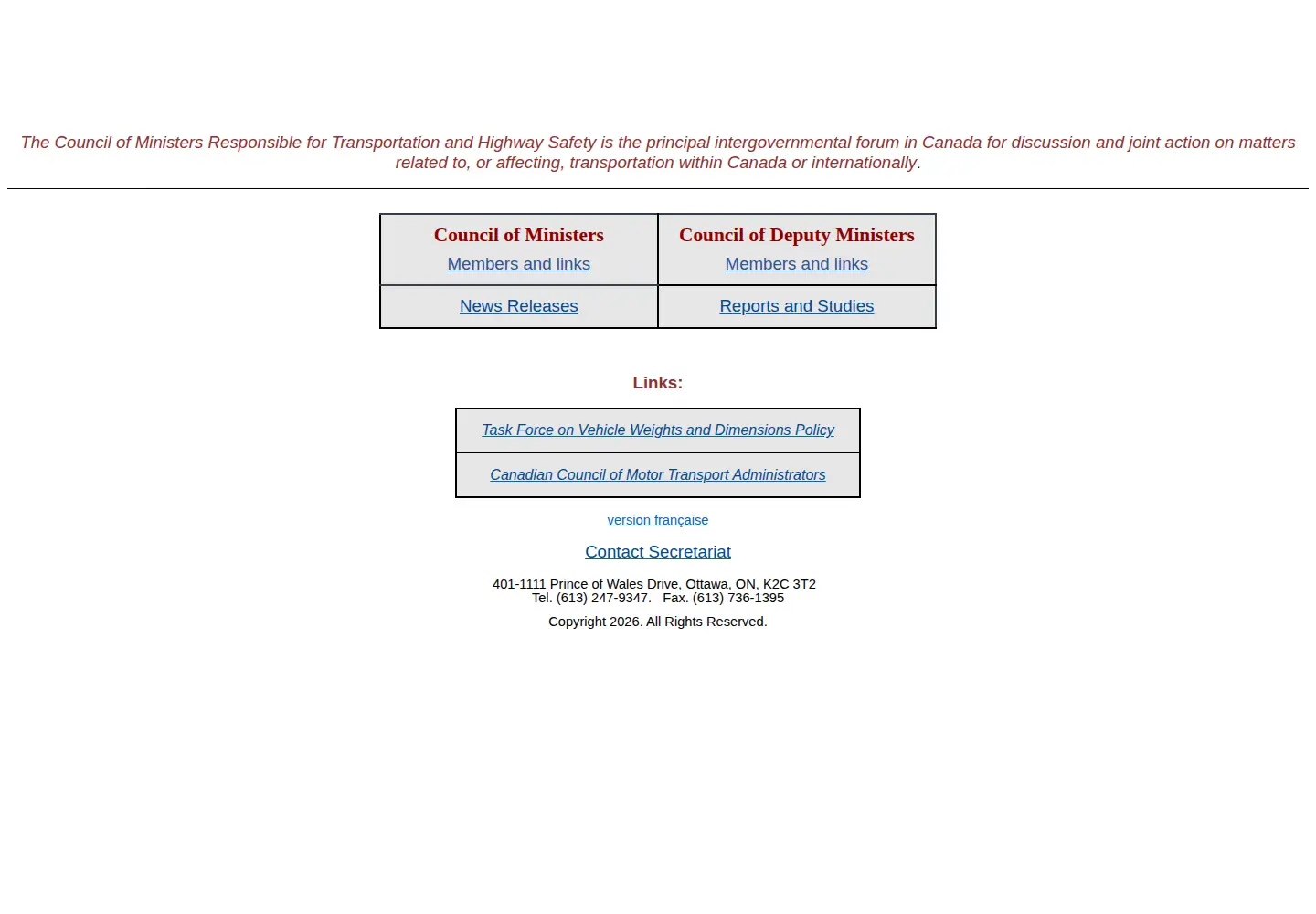 Captured homepage of comt.ca in the current scan