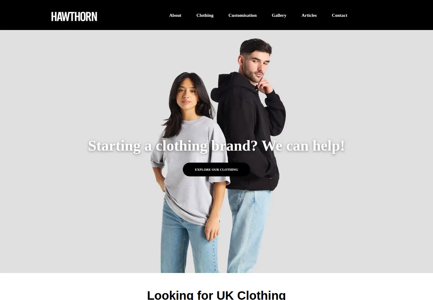 Screenshot of hawthornintl.com