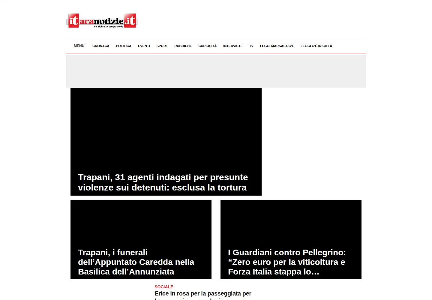 Screenshot of itacanotizie.it