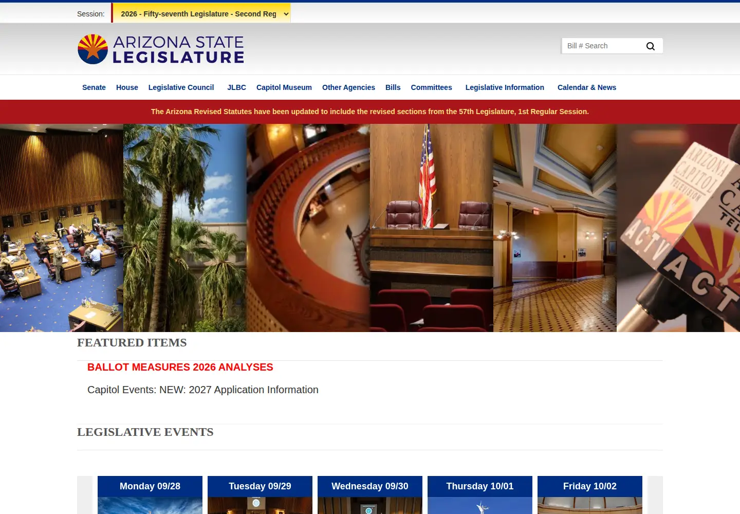 Screenshot of azleg.gov