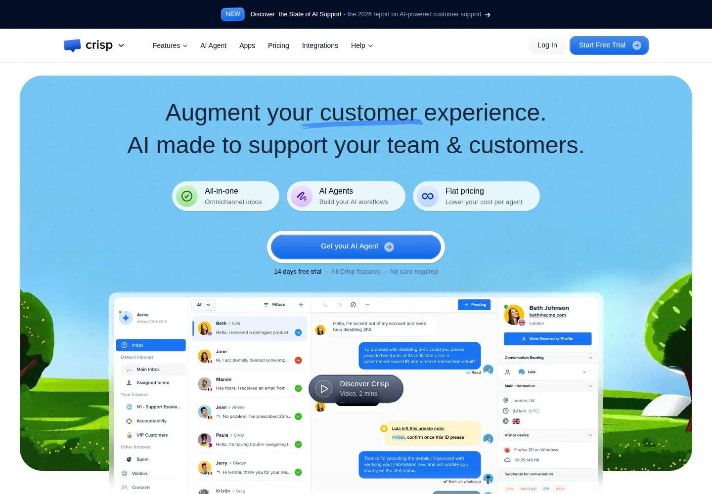 Screenshot of crisp.chat
