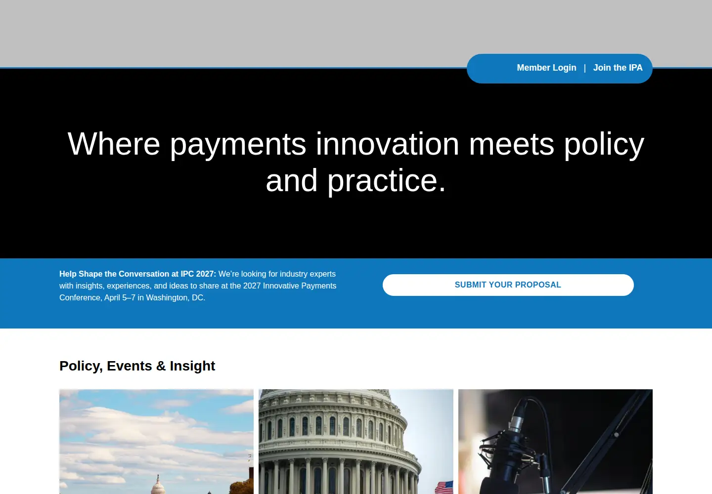 Screenshot of ipa.org