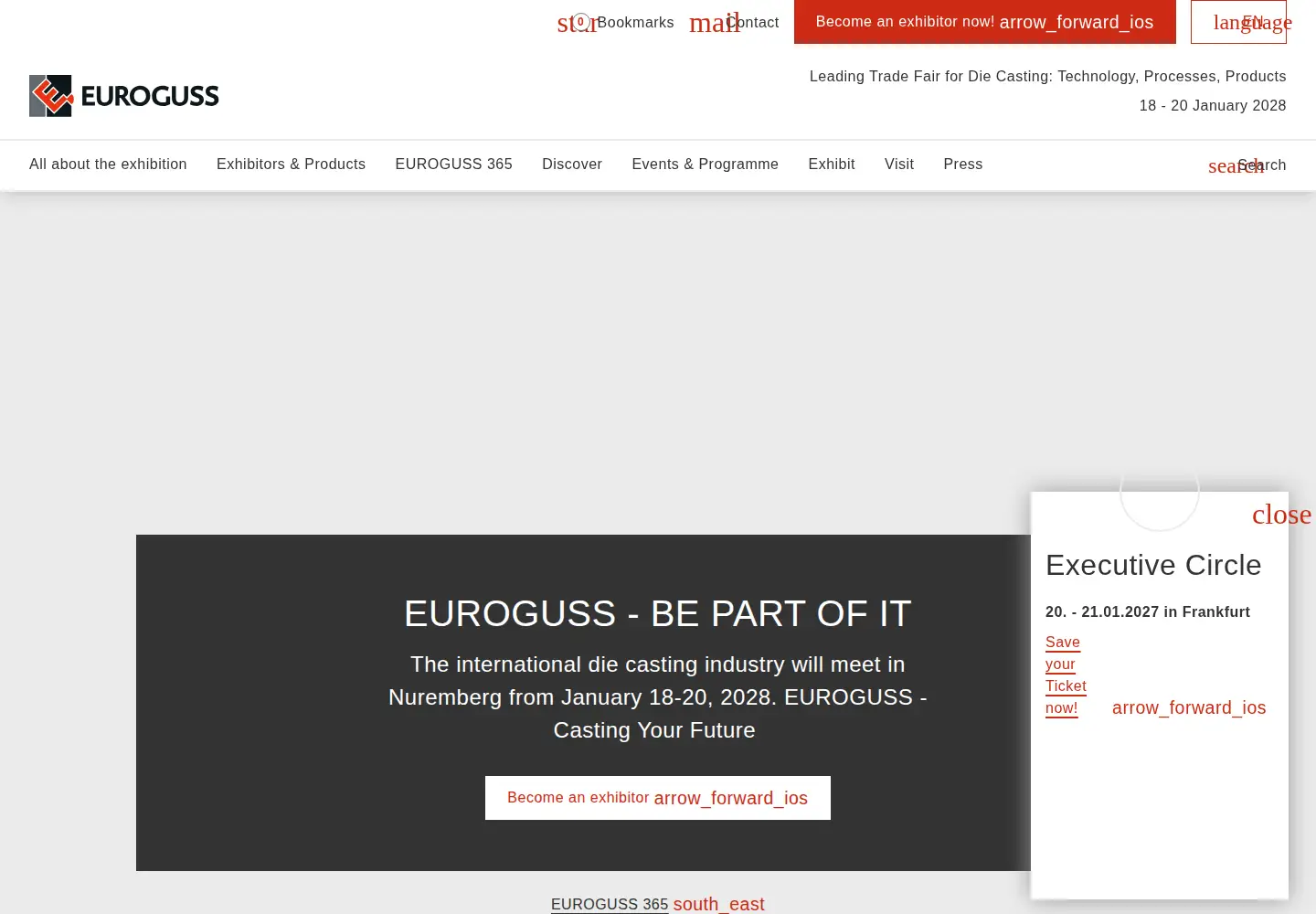 Captured homepage of euroguss.de in the current scan
