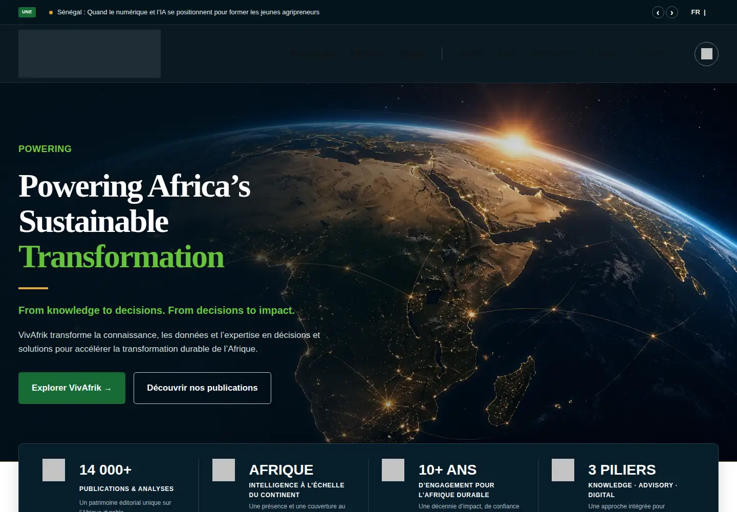 Captured homepage of vivafrik.com in the current scan