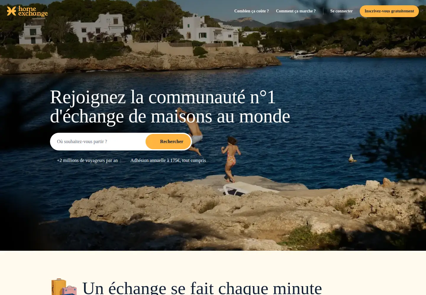 Screenshot of homeexchange.fr