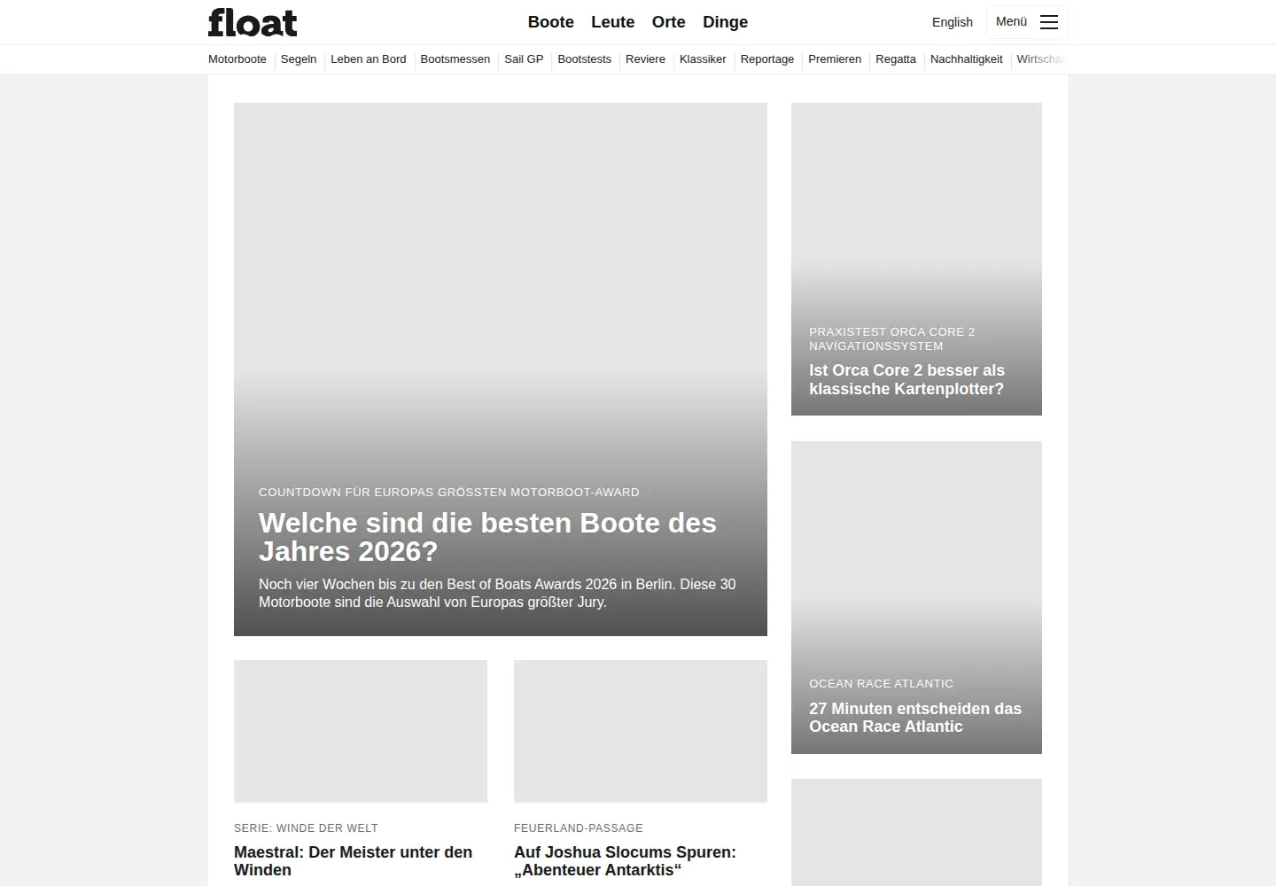 Screenshot of floatmagazin.de
