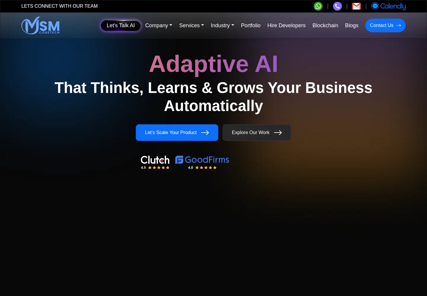Screenshot of msmcoretech.com