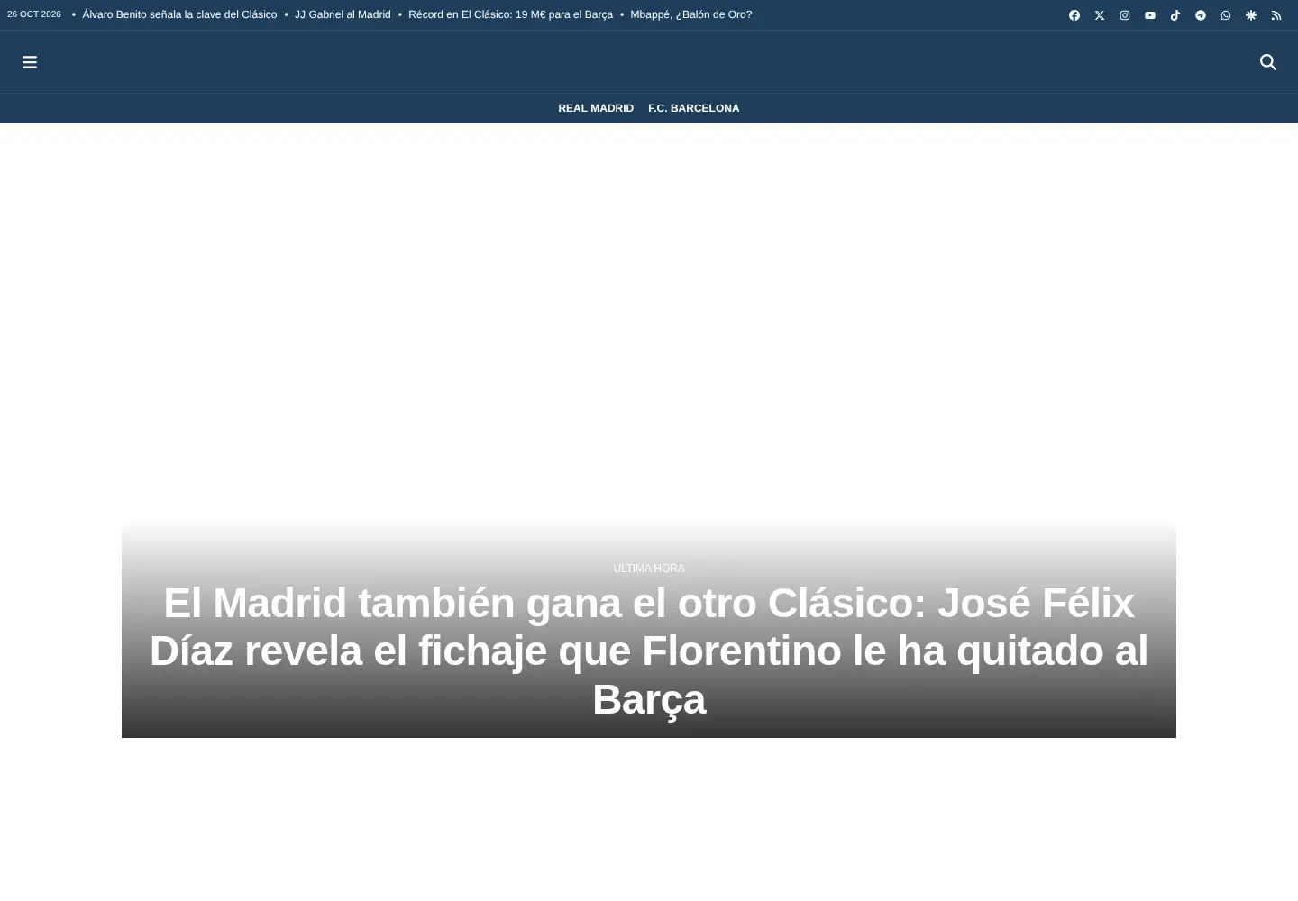 Captured homepage of madrid-barcelona.com in the current scan