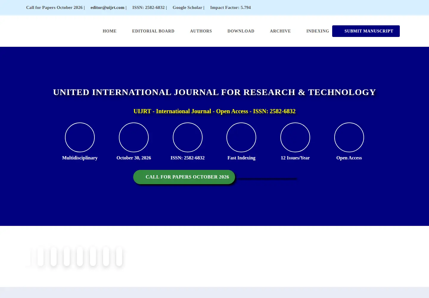 Captured homepage of uijrt.com in the current scan