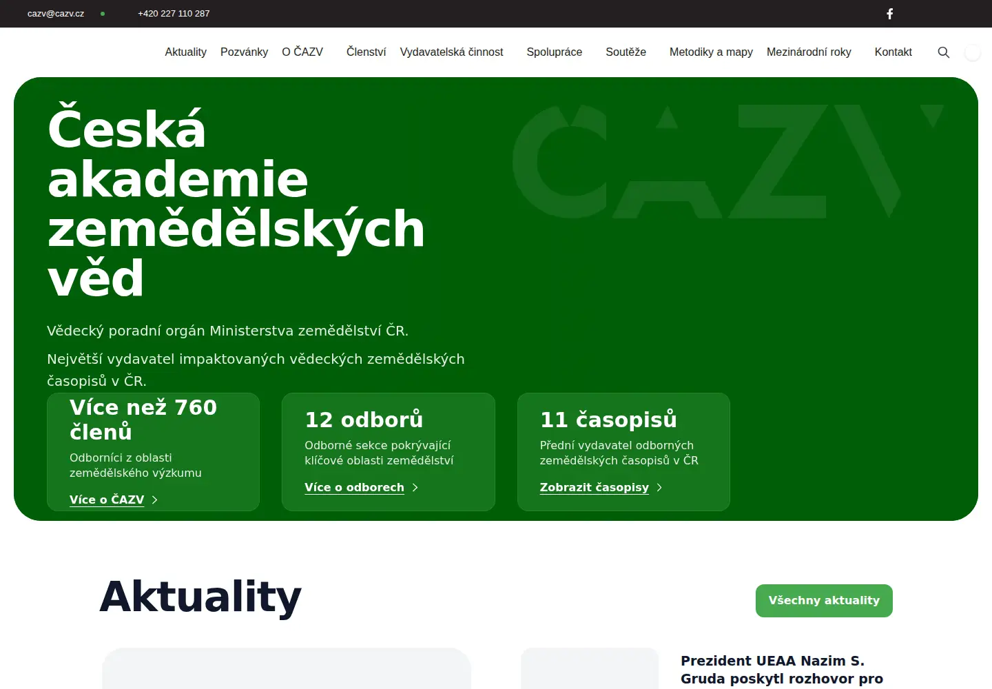 Screenshot of cazv.cz