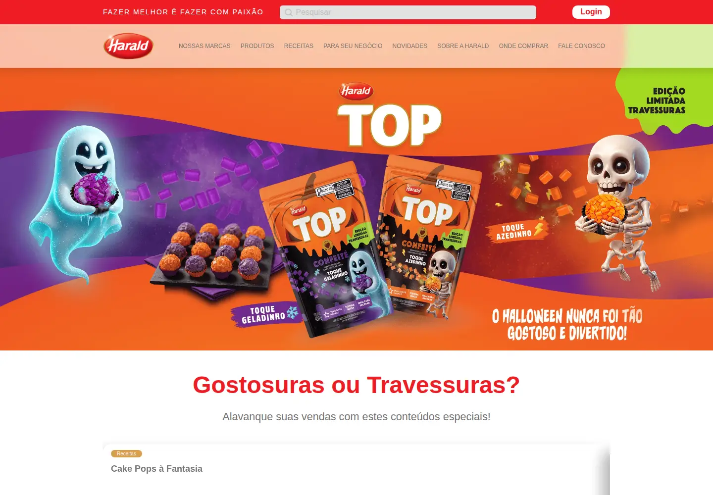 Screenshot of harald.com.br