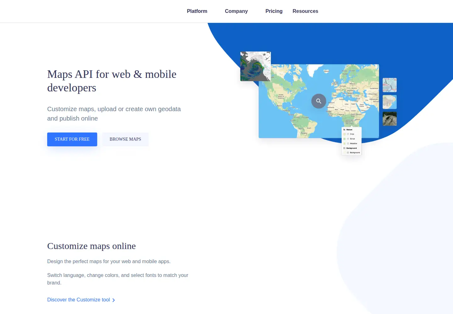 Screenshot of tileserver.com