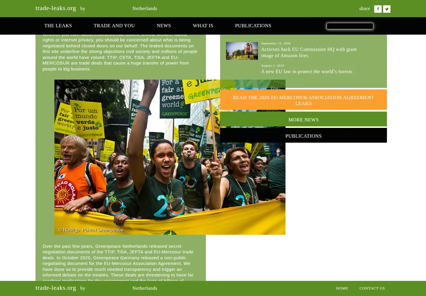 Screenshot of ttip-leaks.org