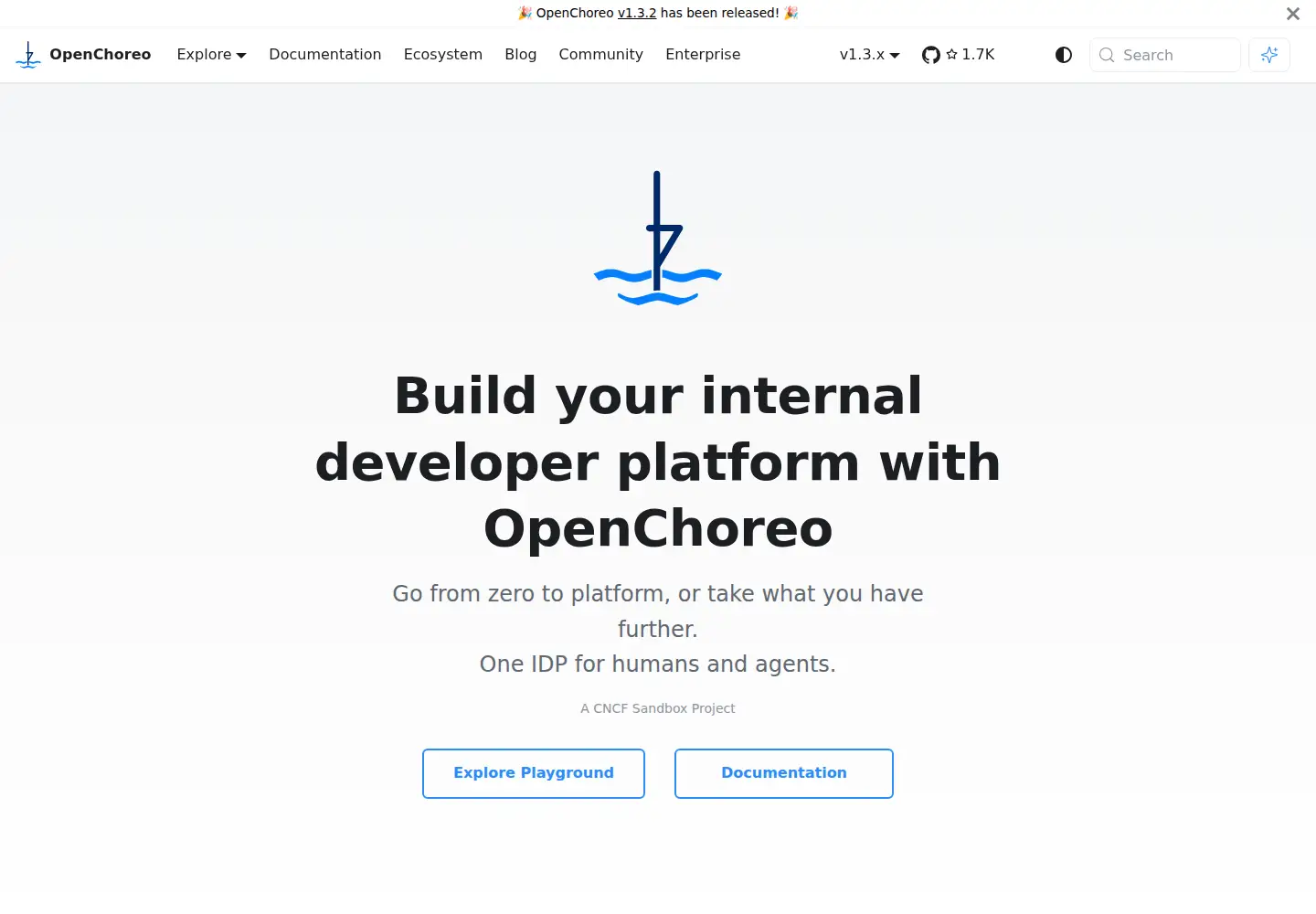 Screenshot of openchoreo.dev