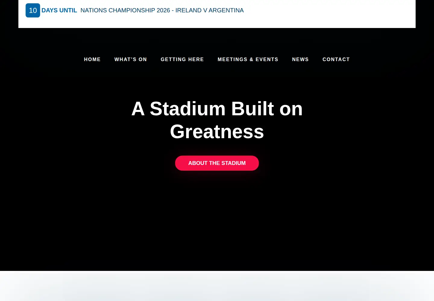 Screenshot of avivastadium.ie