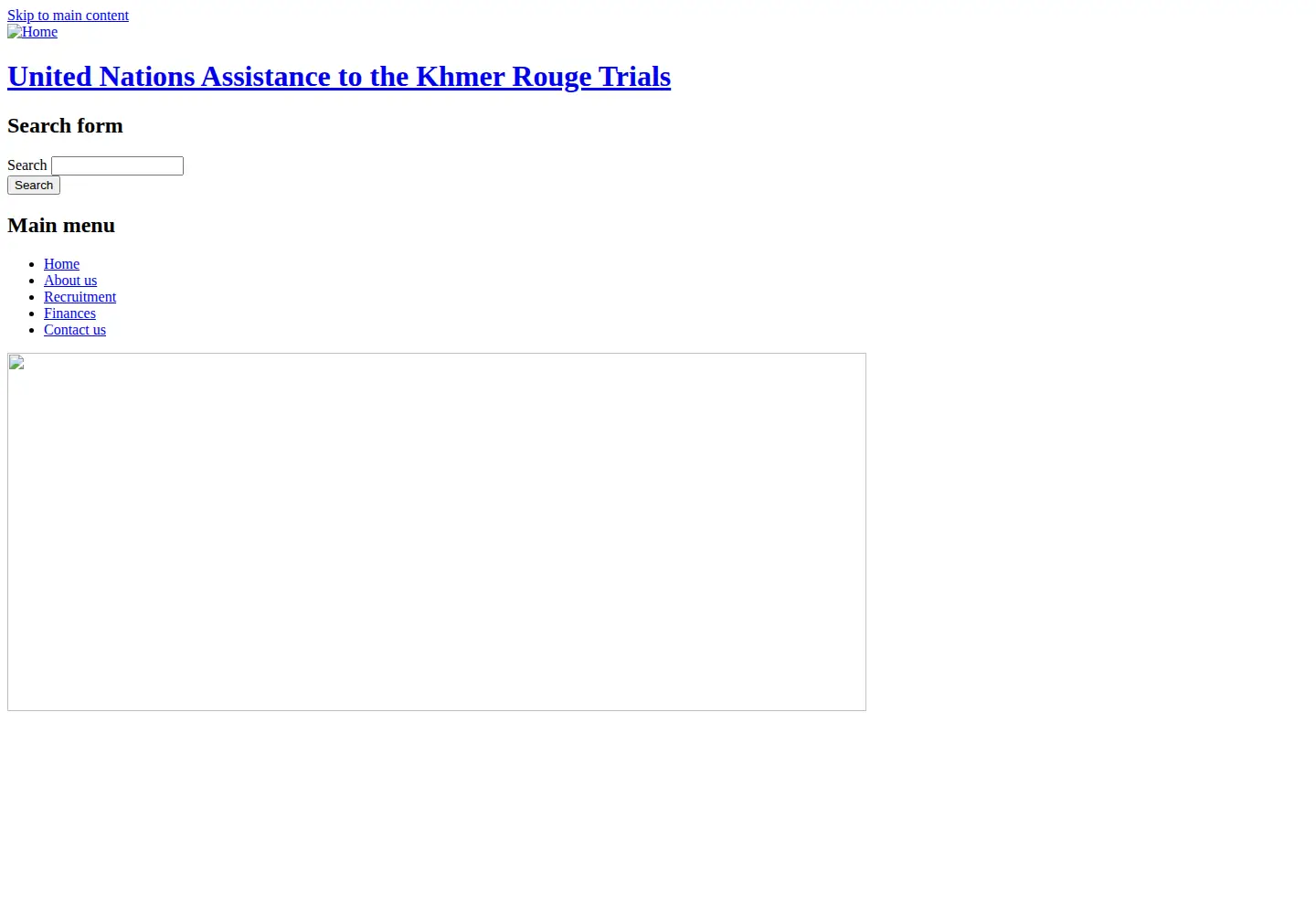 Captured homepage of unakrt-online.org in the current scan