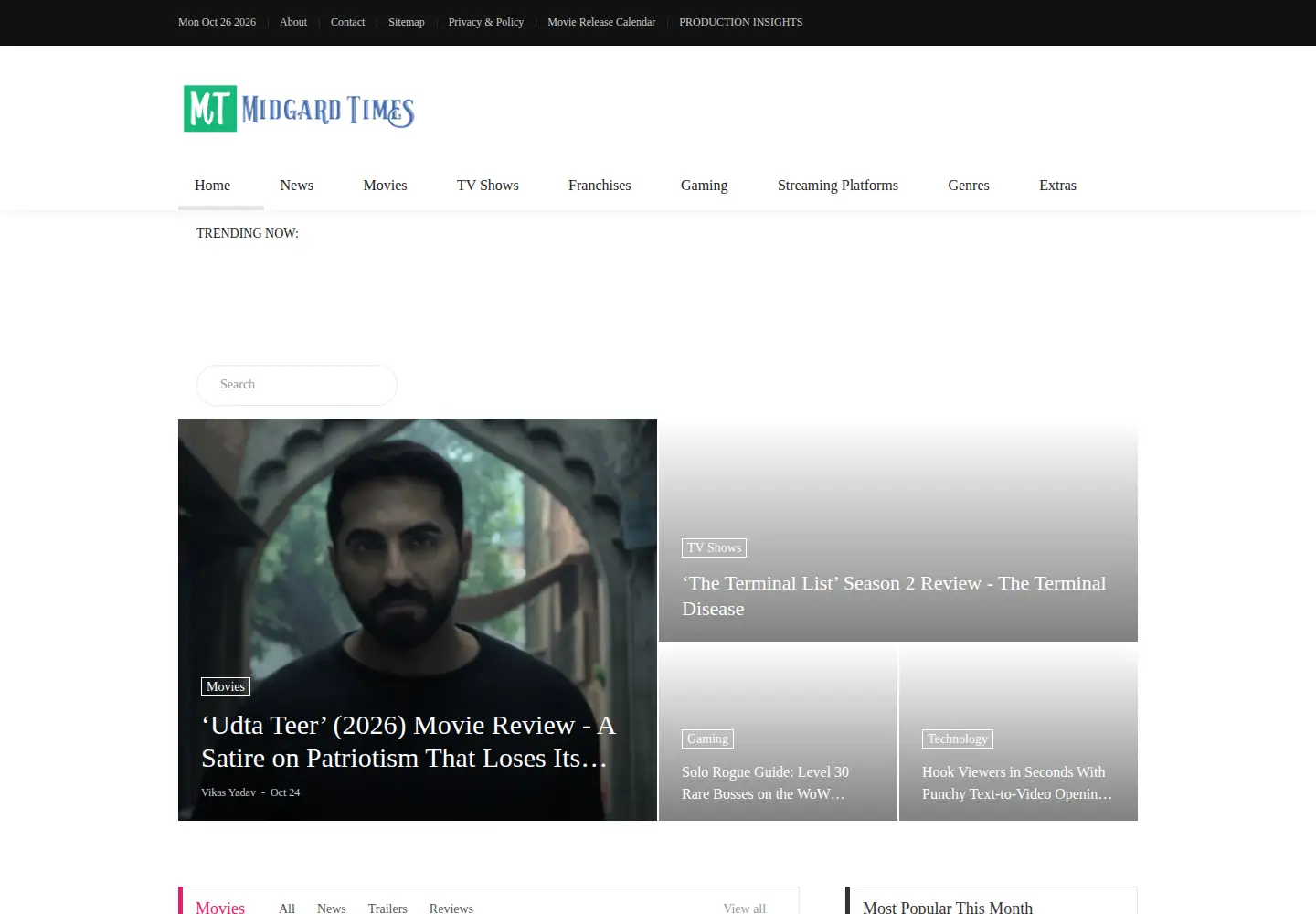 Captured homepage of moviesr.net in the current scan