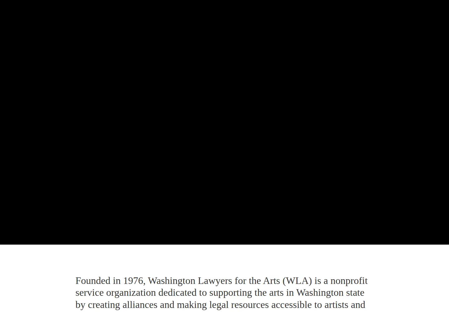 Screenshot of thewla.org