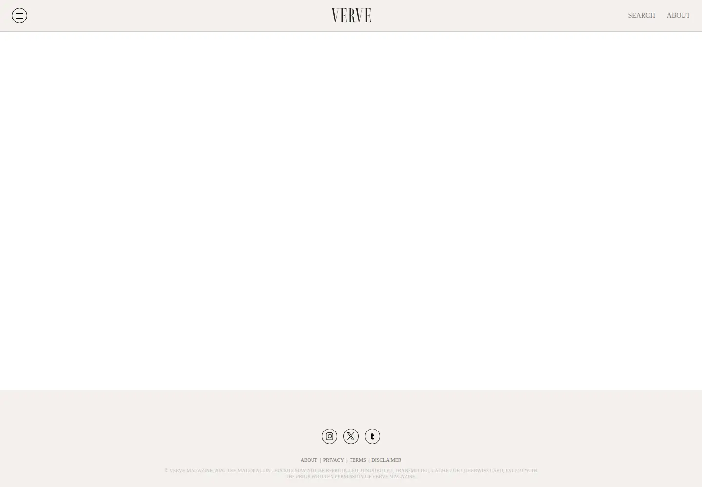 Captured homepage of vervemagazine.in in the current scan
