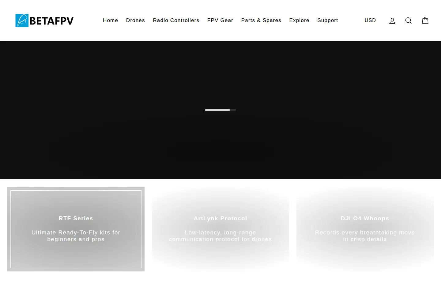 Screenshot of betafpv.com
