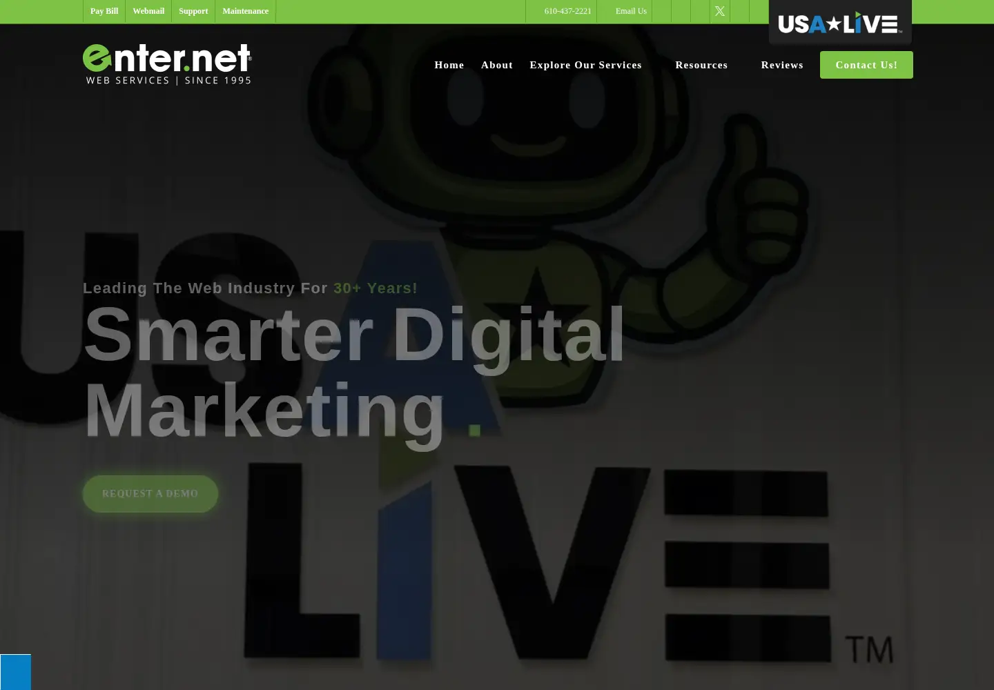 Screenshot of enter.net