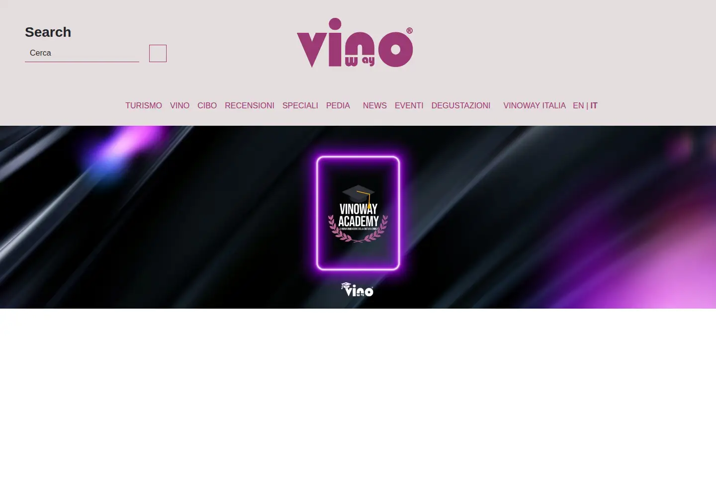 Screenshot of vinoway.com