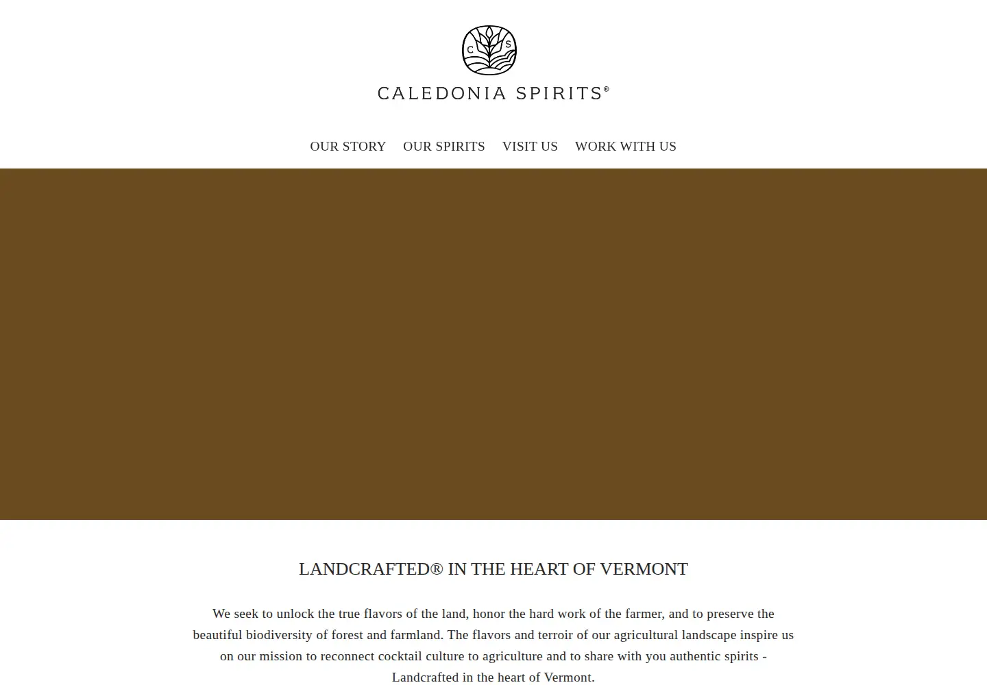 Captured homepage of caledoniaspirits.com in the current scan